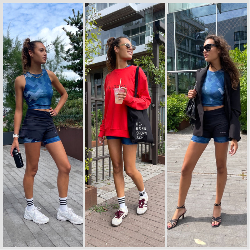 3x Style Inspiration: how to wear a sport short in 3 different ways?