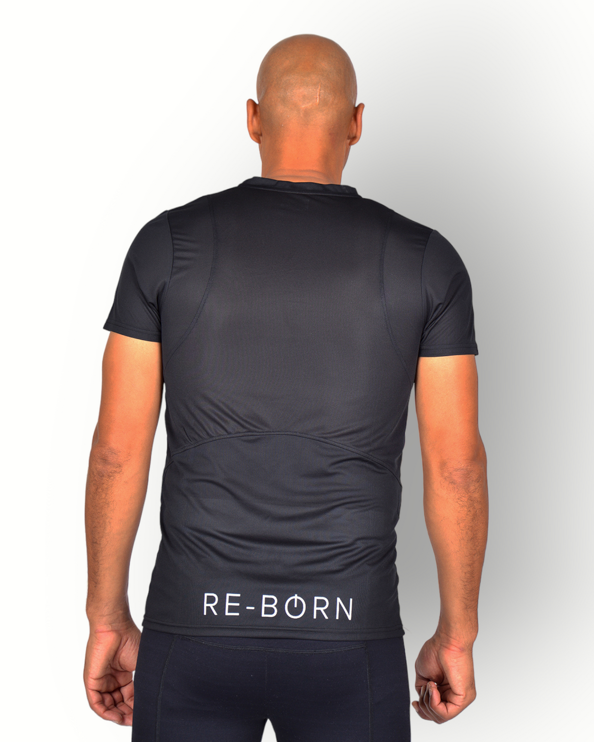 Men mesh short sleeve Performance Tee black