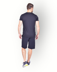 Men fleece short black