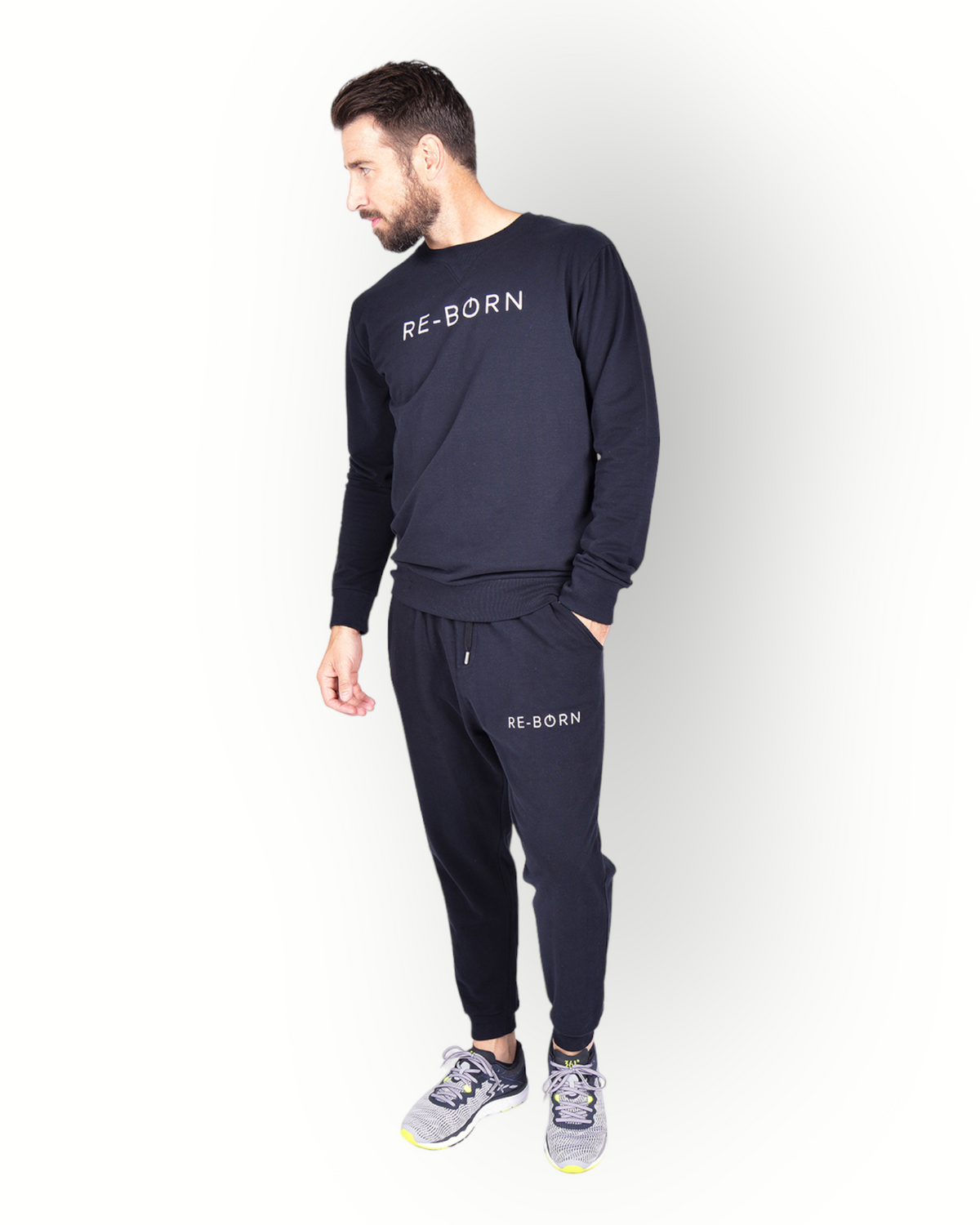 Men fleece pant black
