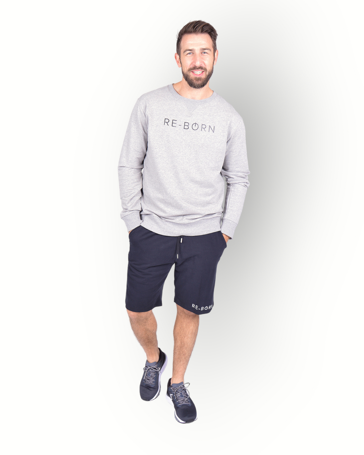 Men fleece short black