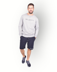 Men fleece short black