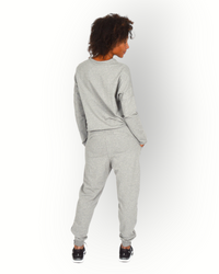 Dames joggingbroek grijs