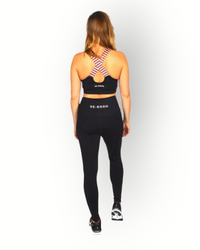 Dames sport beha x-over zwart