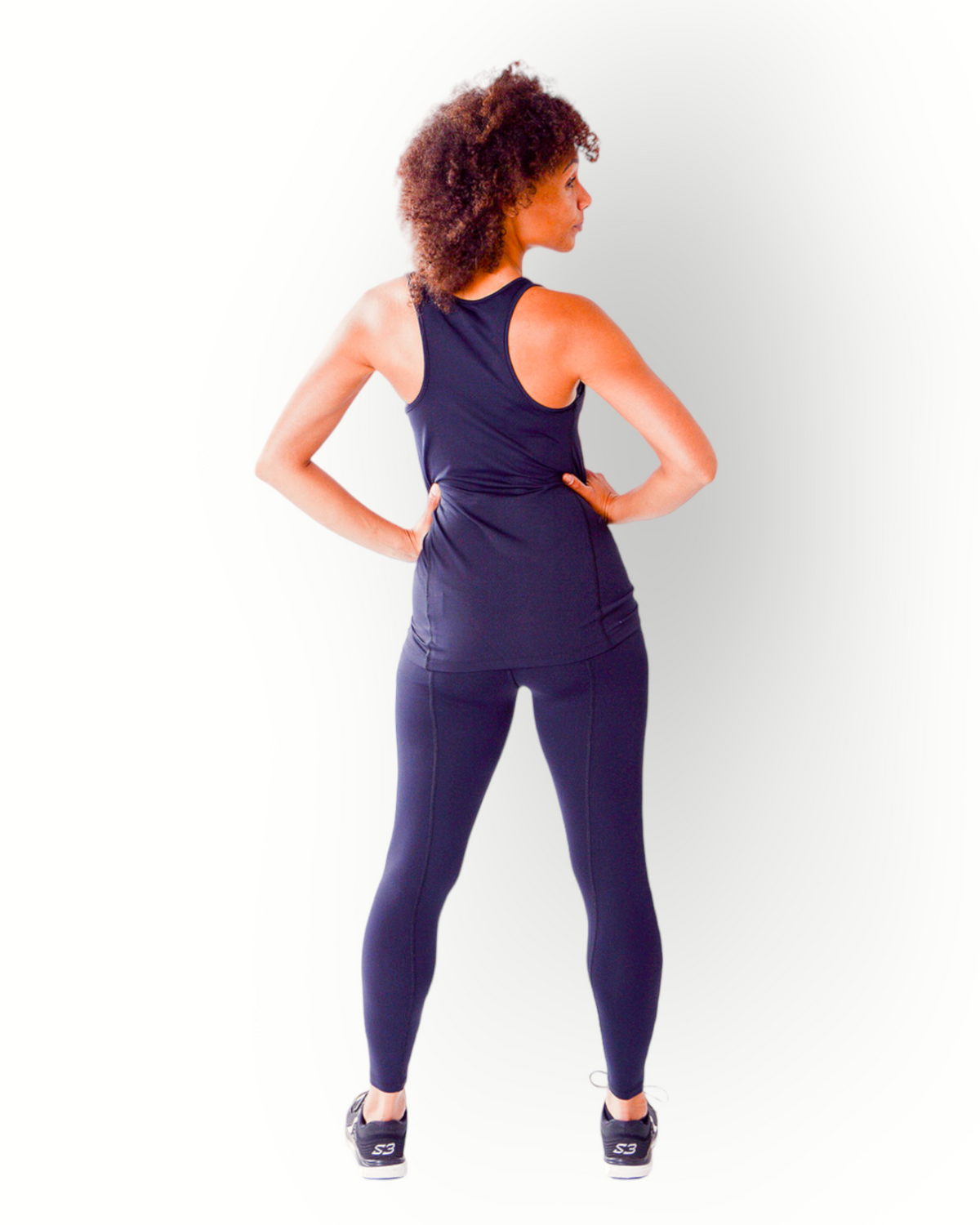 Women tanktop racer back black