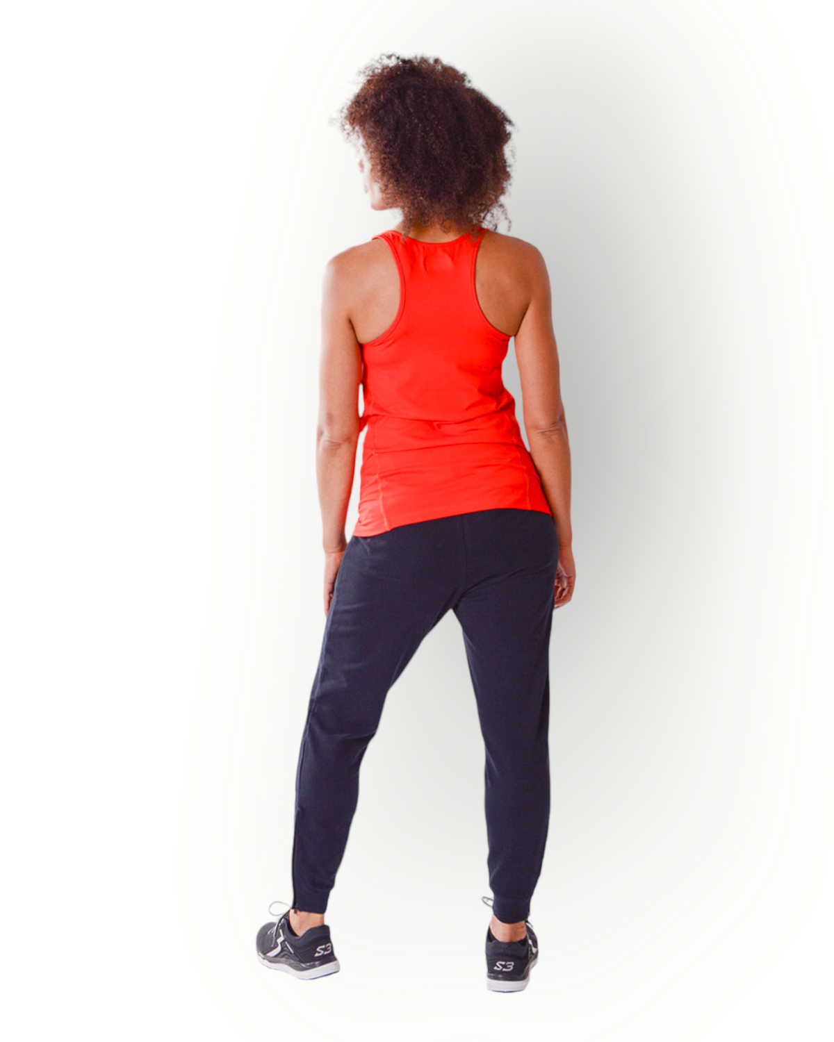 Dames sport racer tanktop rood