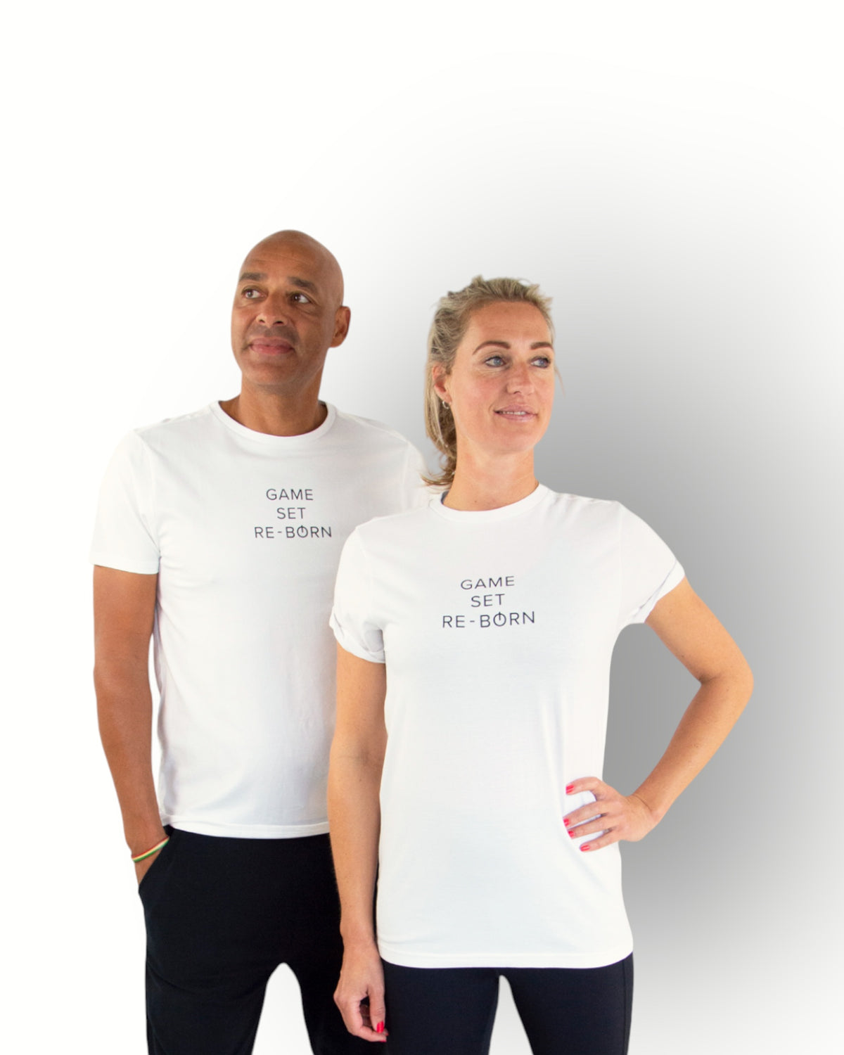 Unisex slogan “game” t-shirt short sleeve white