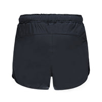 Re-Born Sports Dames korte broek 2-laags stretch donkerblauw achterkant O-1831-1