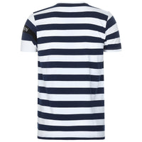 Re-Born-sport-Heren-streep-t-shirt-donkerblauw/wit-achterkant-M-912-