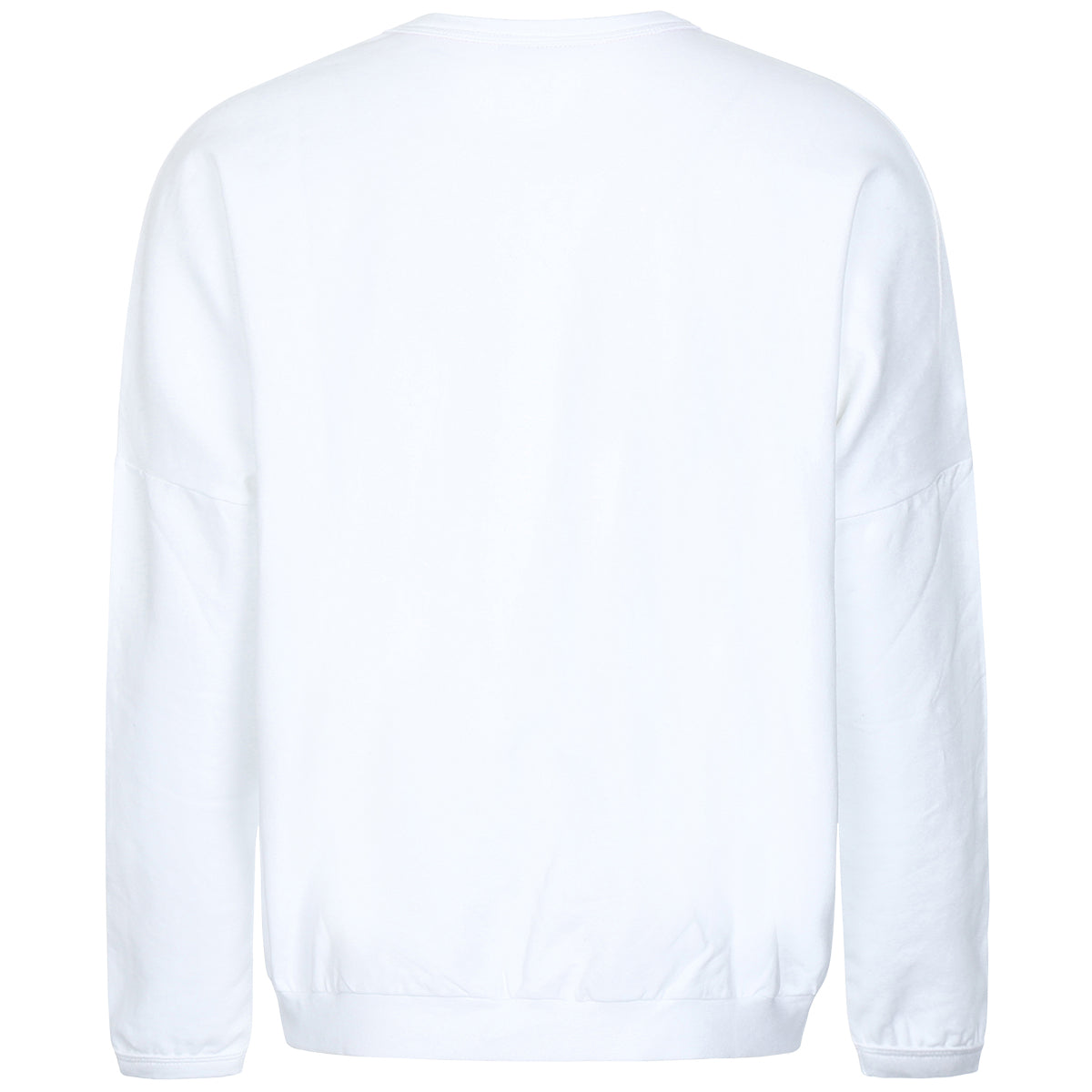 Re-Born Sports Dames ronde hals logo trui wit achterkant O-1814-1