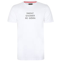 Re-Born-sports-unisex-t-shirt-wit-korte-mouw-slogan-sweat-voorkant-U-1912-2