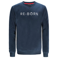 Re-Born-Sport-trui-ronde-hals-donkerblauw-M-1814-1-voorkant