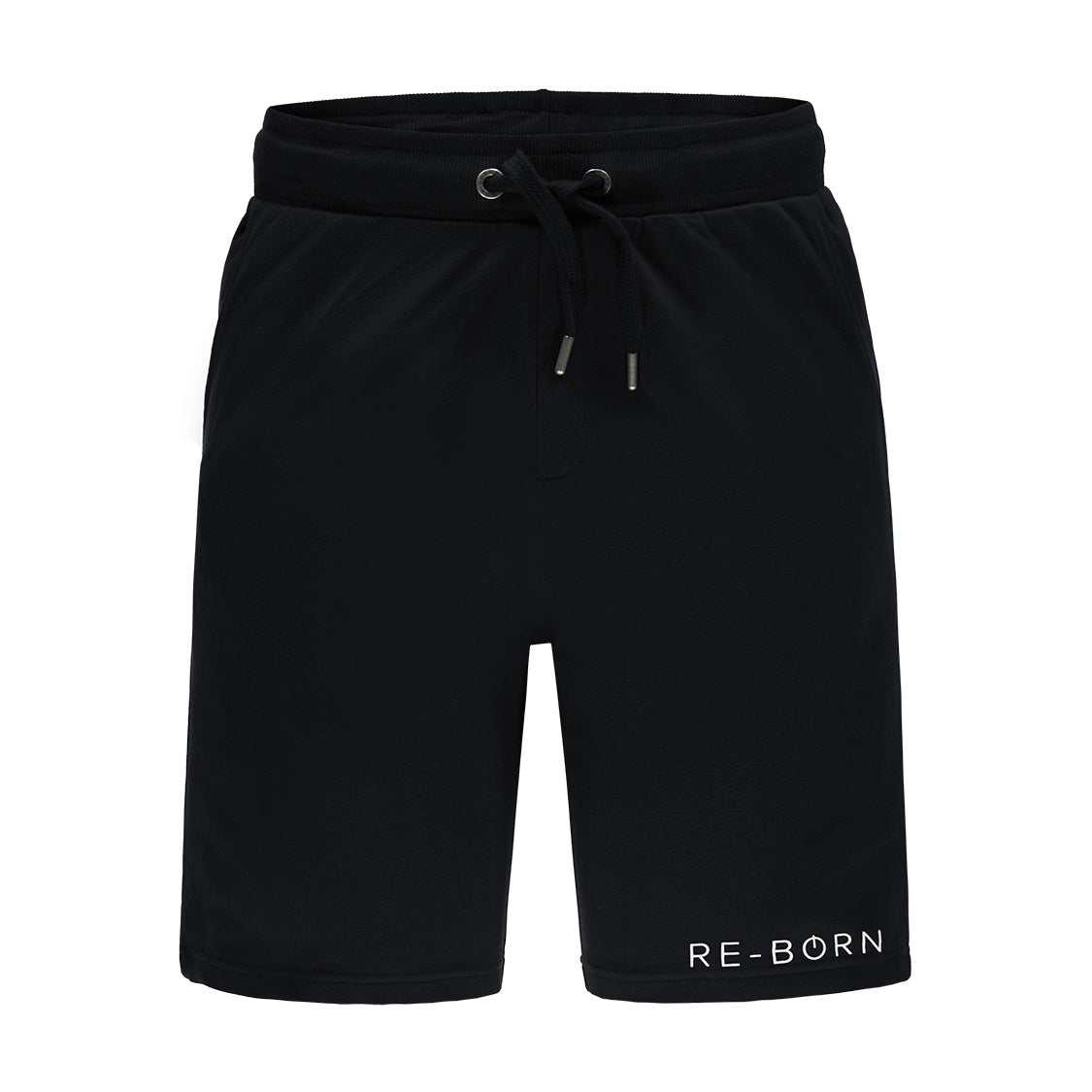 Re-Born-sports-Heren-jogging-korte-broek-zwart-voorkant-M-1831-2