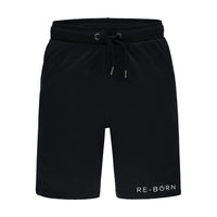 Re-Born-sports-Heren-jogging-korte-broek-zwart-voorkant-M-1831-2