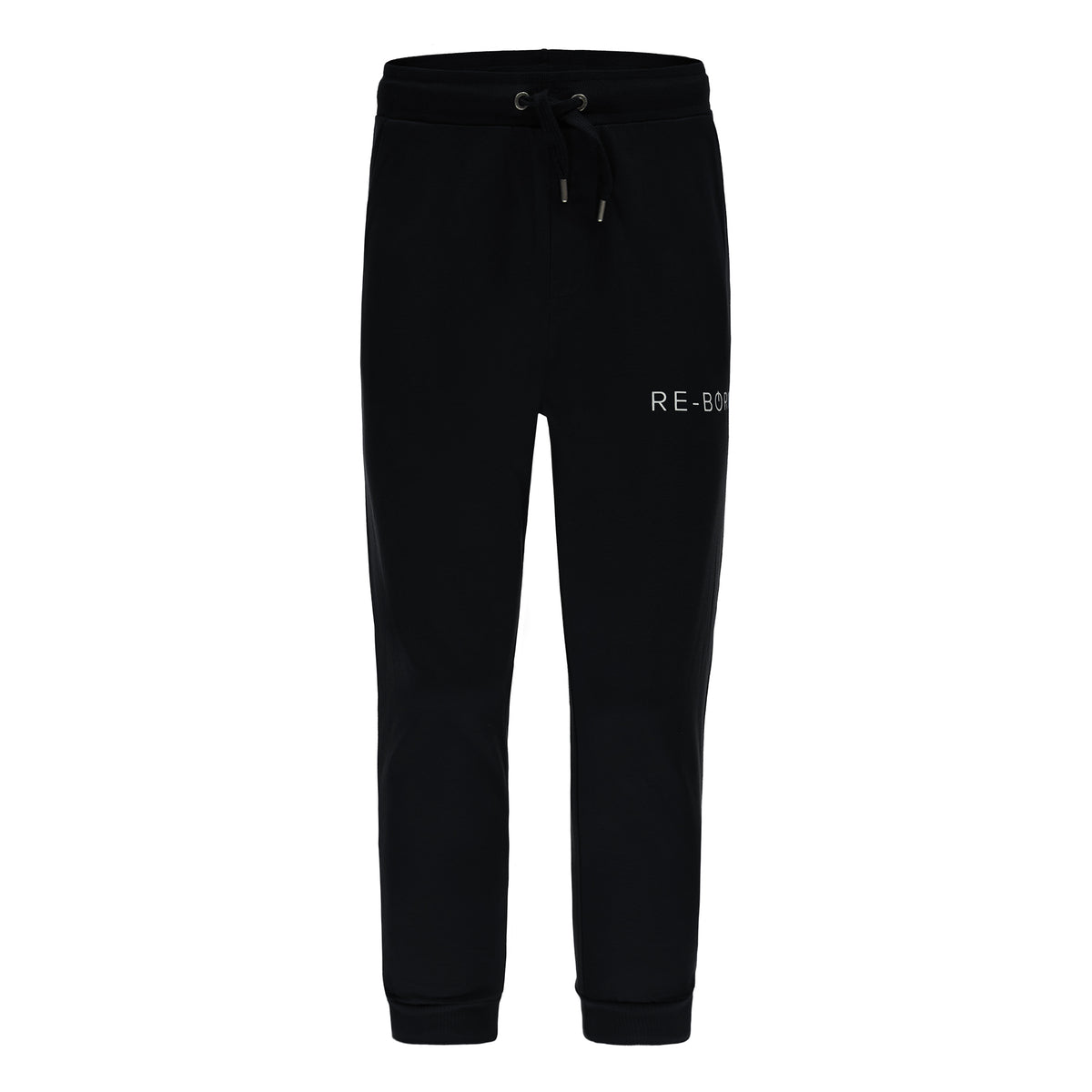 Re-Born-sports-heren- joggingbroek-voorkant-zwart-m-1833-1