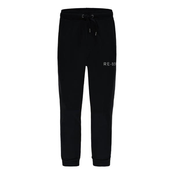 Re-Born-sports-heren- joggingbroek-voorkant-zwart-m-1833-1