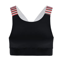 Re-Born Sports Dames sport beha zwart voorkant O-1819-1