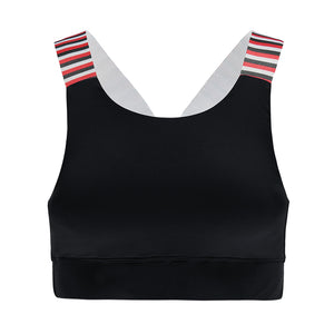 Re-Born Sports Dames sport beha zwart voorkant O-1819-1