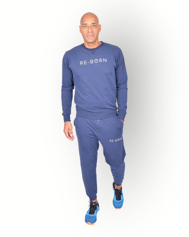 Men fleece pant navy
