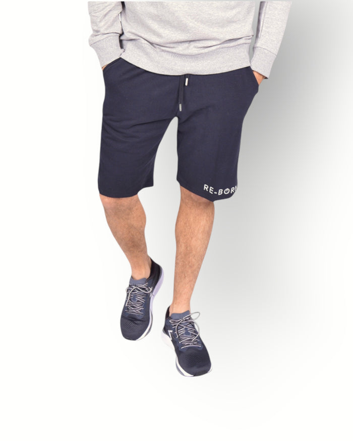 Men fleece short black