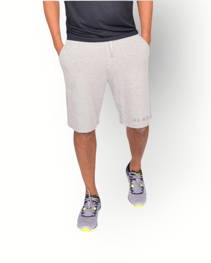 Men fleece short grey