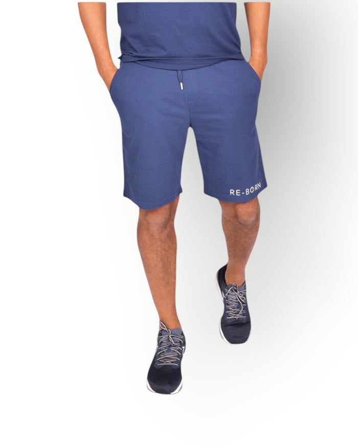 Men fleece short navy