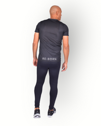 Heren sport tight lang zwart