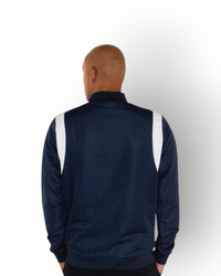 Men tracktop navy/white