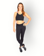 Women x-over sport bra black