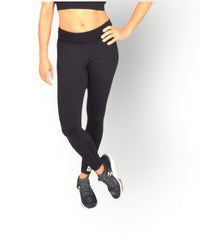 Dames sport tight lang zwart