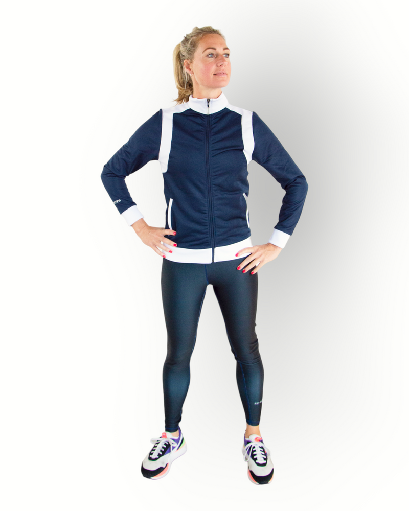 Women tracktop navy/white