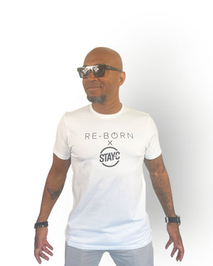 Unisex Re-Born X Stay-C t-shirt short sleeve white