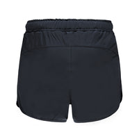 Re-Born Sports Dames korte broek 2-laags stretch zwart achterkant O-1831-1