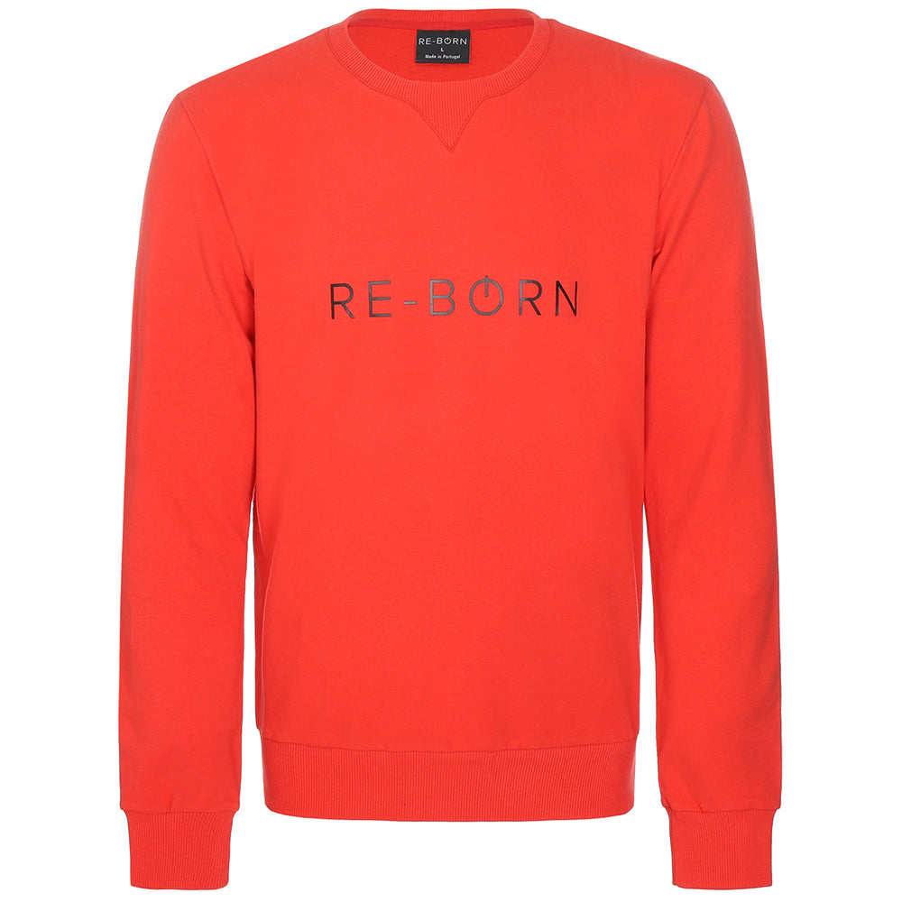 Re-Born-Sport-trui-ronde-hals-rood-M-1814-1-voorkant