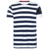 Re-Born-sport-Heren-streep-t-shirt-donkerblauw/wit-voorkant-M-1912-1