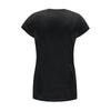 Re-Born Sports Dames logo t-shirt korte mouw mesh zwart achterkant O-1812-1