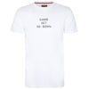 Re-Born-sports-unisex-t-shirt-wit-korte-mouw-slogan-game-voorkant-U-1912-3