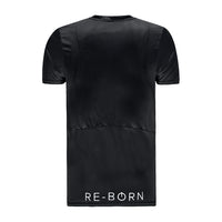 Re-Born-Sport-Heren-korte-mouw-t-shirt-top-zwart-achterkant-M-1812-1