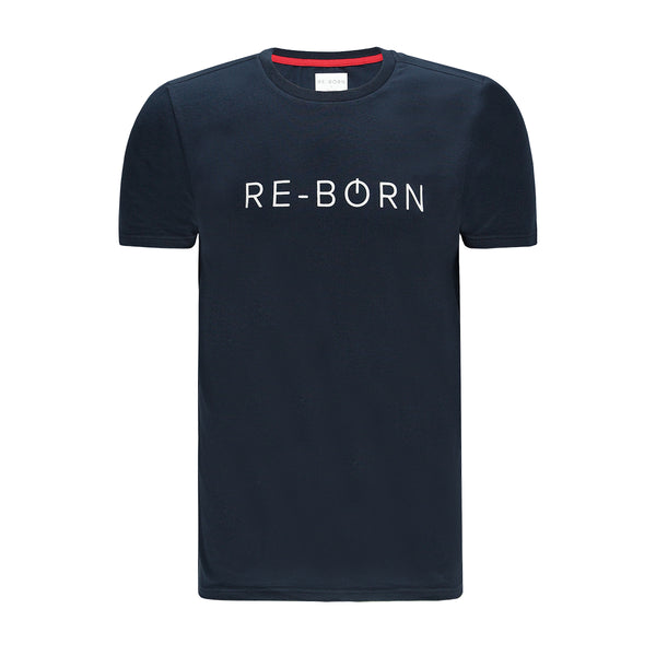 Re-Born-Sports-heren-logo-t-shirt-donkerblauw-M-1812-2-voorkant