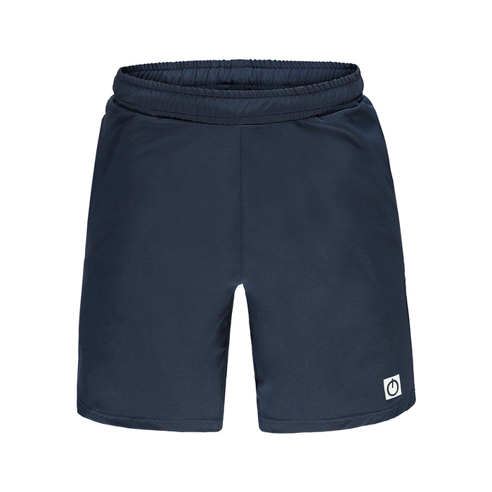 Re-Born-sport-heren-geweven-stretch-short korte-broek-donkerblauw-voorkant-M-1831-1