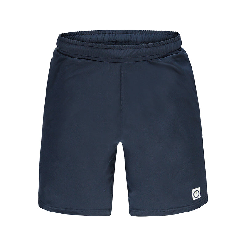 Re-Born-sport-heren-geweven-stretch-short korte-broek-donkerblauw-voorkant-M-1831-1