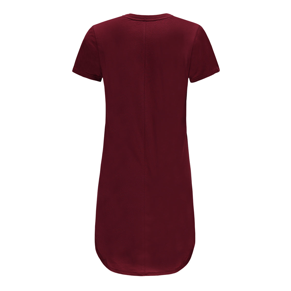 Buy Plain Burgundy Womens Plus Size T-Shirt Online India - Beyoung