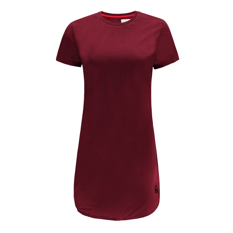 Verenigen krab Het kantoor Women capped sleeve long t-shirt burgundy – RE-BORN SPORTS